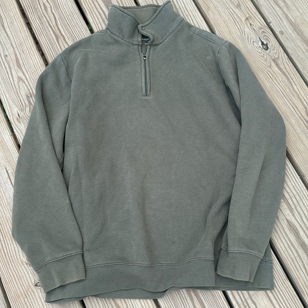 🍍CROFT&BARROW 1/4 zip sweat shirt sz large